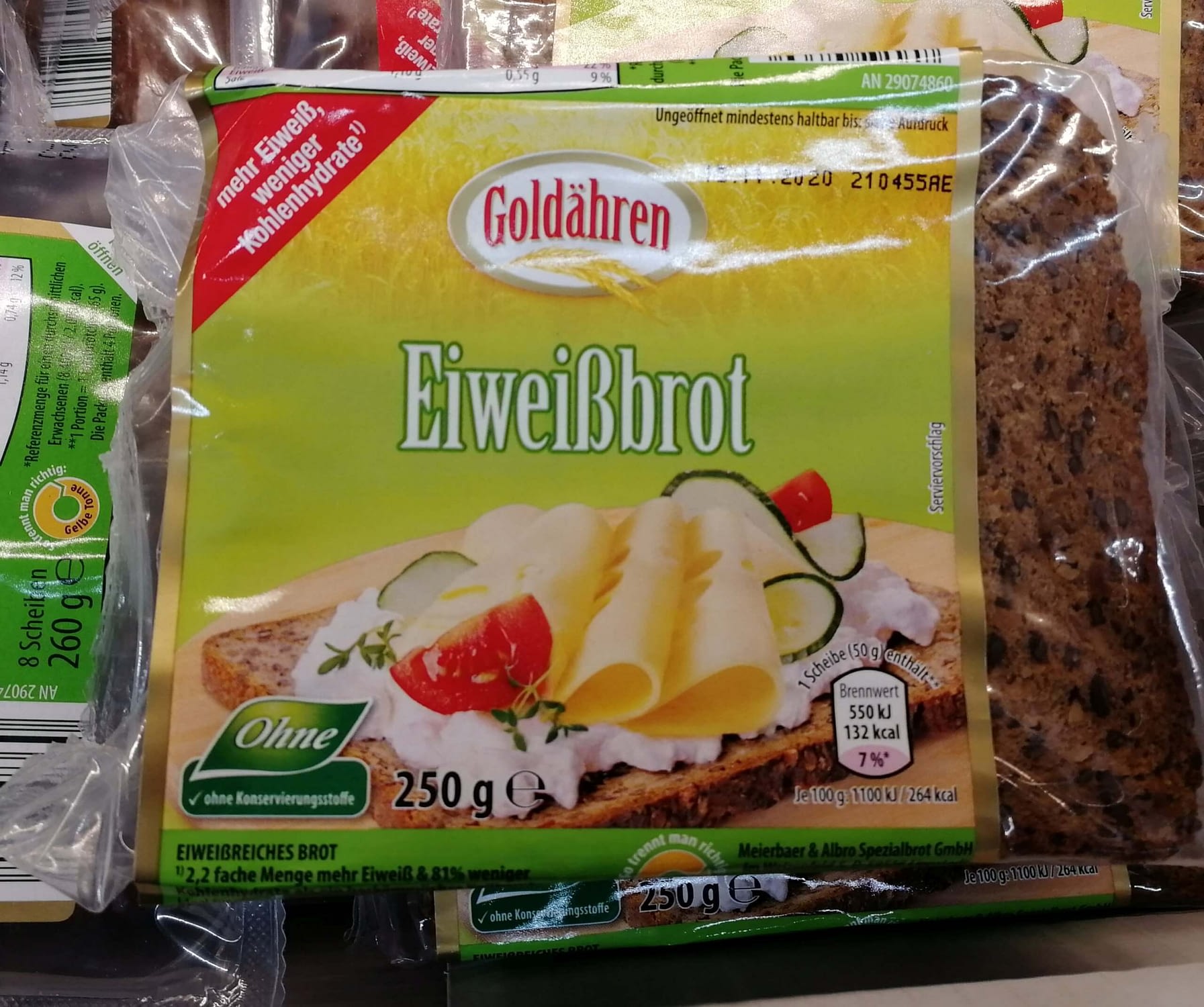 Kohlenhydrate brot aldi ohne Low Carb