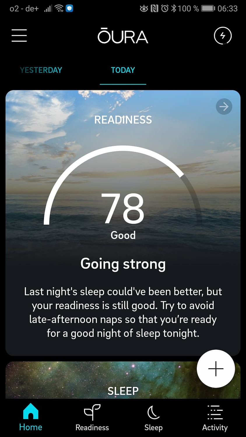 Oura Ring App Readiness
