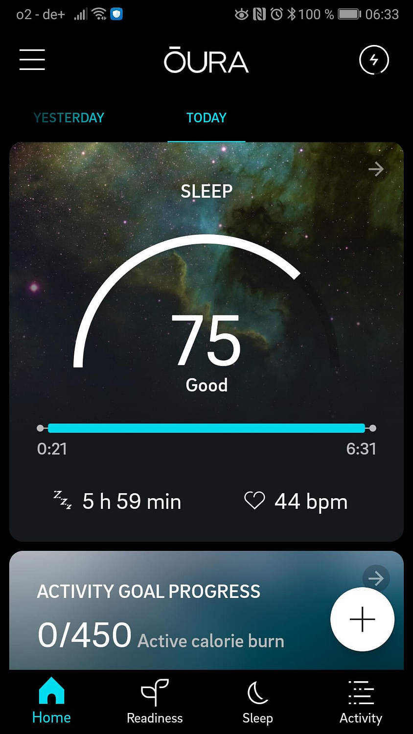 Oura Ring App Schlaf Score